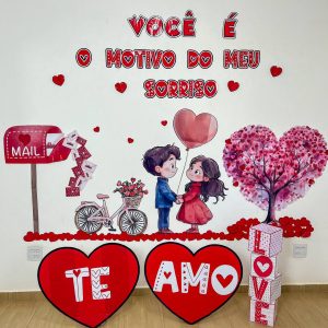Painel + Moldura para Bambolê – Dia dos Namorados♥️