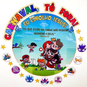 Kit Carnaval, Tô fora! Eu escolho Jesus ♥️✨