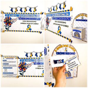 Kit Painel Cartaz - Síndrome de Down💙💛