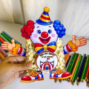 Lembrancinha Palhaço para Saquinho – Dia do Circo 🎪
