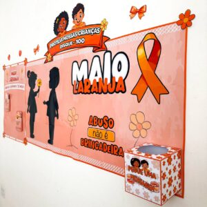 Painel Cartaz Maio Laranja 🧡